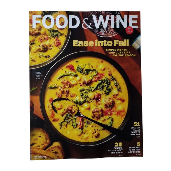 Food & Wine 6 Issue + 1 Bonus Magazine Bundle 2025 Recipes Tips Cooking Desert - Picture 6 of 10